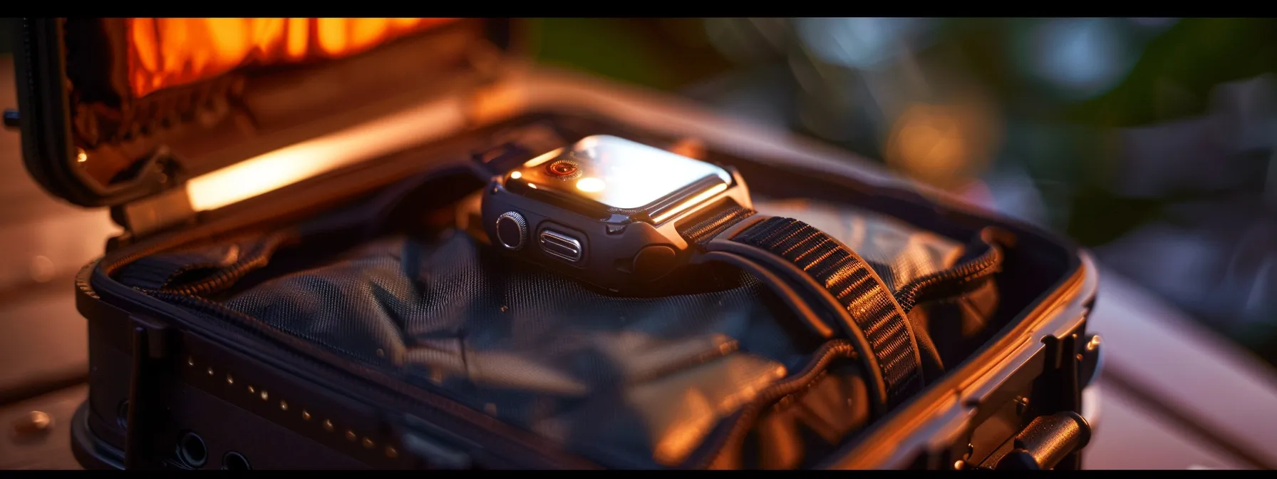 a rugged protective case with strap and screen protectors for the apple watch ultra 49mm.