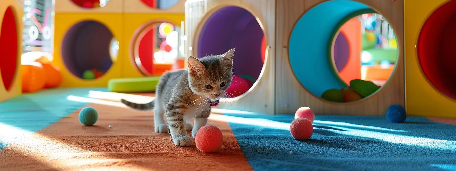 a vibrant play area brimming with colorful interactive pet toys creates a joyful and stimulating environment, highlighting the bond between pets and their owners.